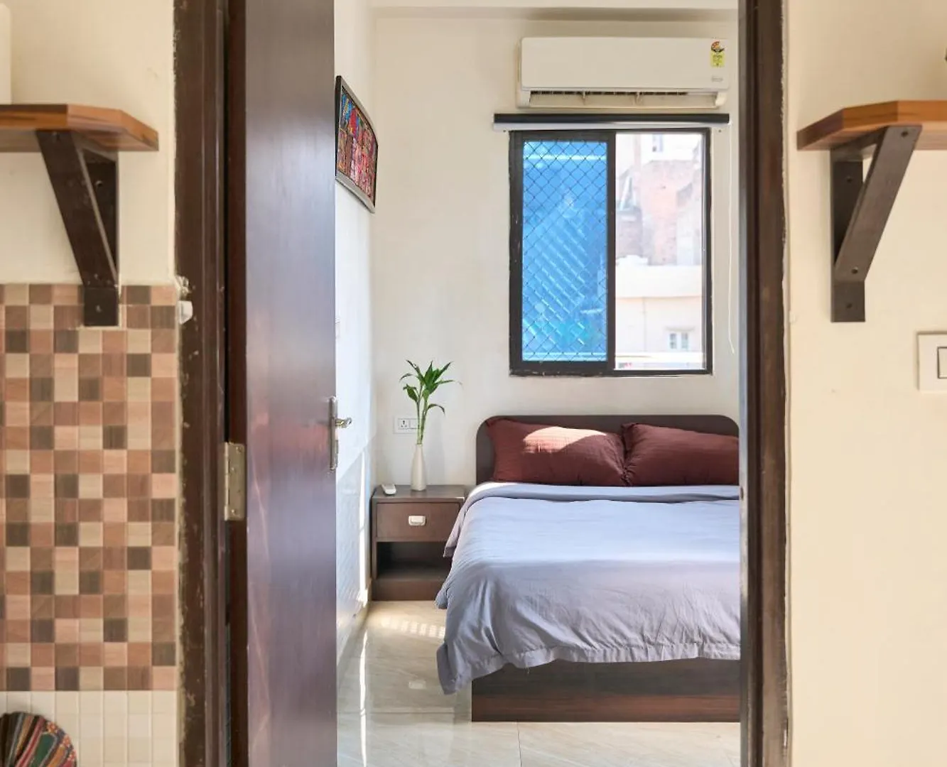 Apartment Ticana Large 1Bedroom Living Kitchen With Ac , Fiber Wifi Rooftop Garden Lake View Udaipur